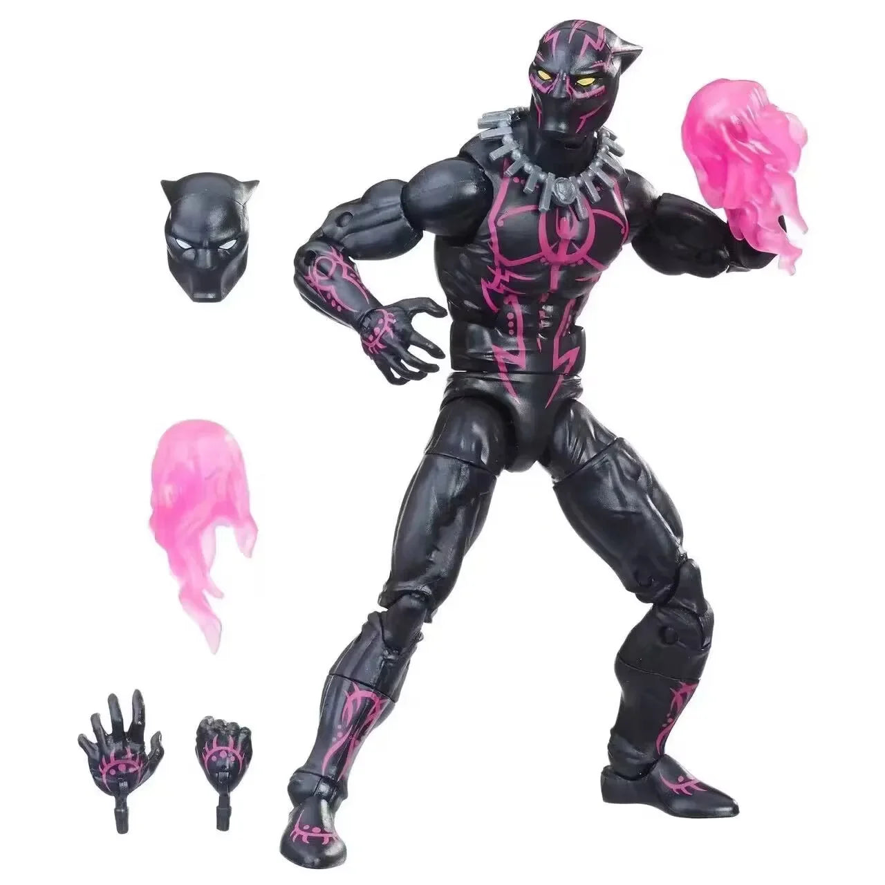 Marvel Legends Black Panther-figuurtje - vibraniumkostuum, roze effecten, 15 cm