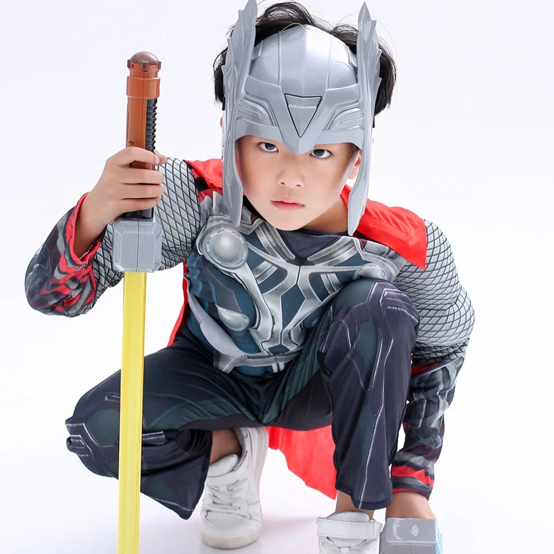 Avengers Thor-kostuum - Cosplay voor kinderen met hamer en helm