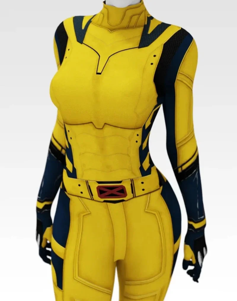 Wolverine-kostuum - Geel-marineblauwe jumpsuit