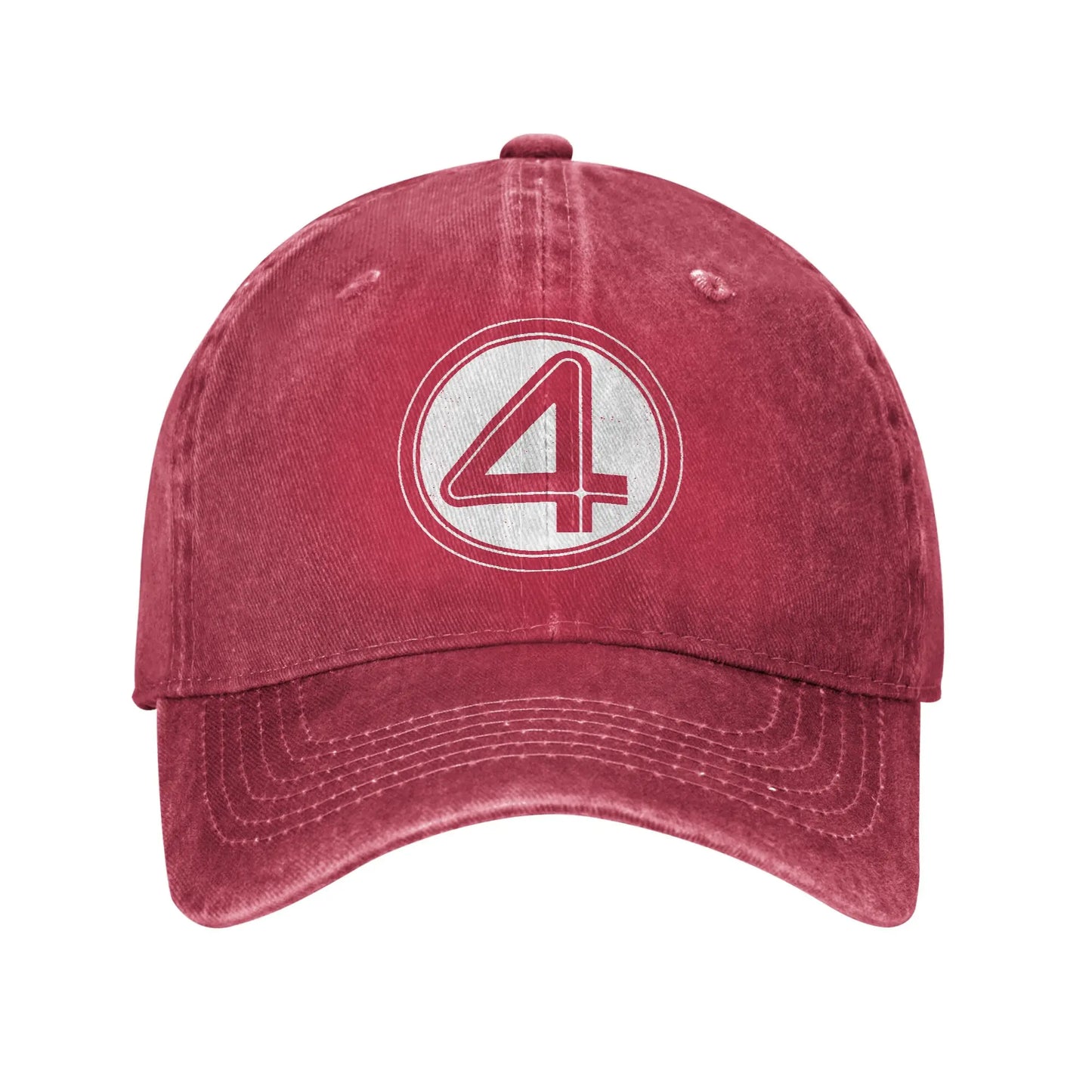 Fantastic Four-pet - verwassen rode denim