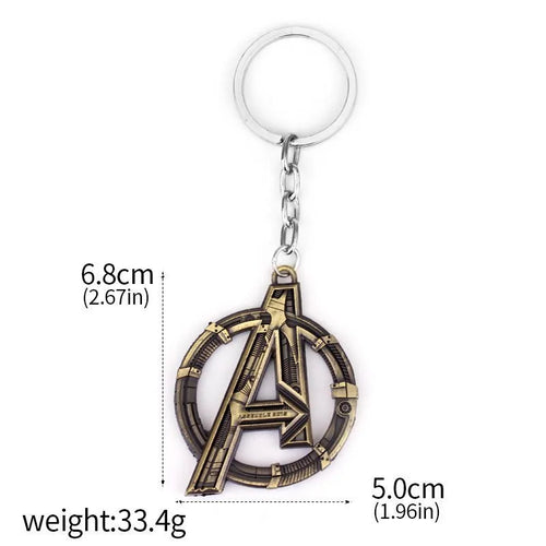 Avengers A-logo-sleutelhanger - Goudkleurig metaal