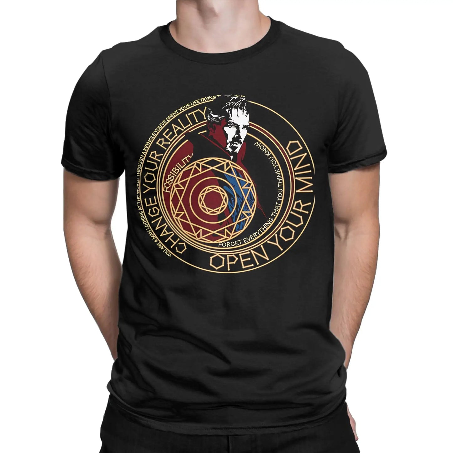 T-shirt Doctor Strange - Cercle mystique « Change Your Reality » pour homme