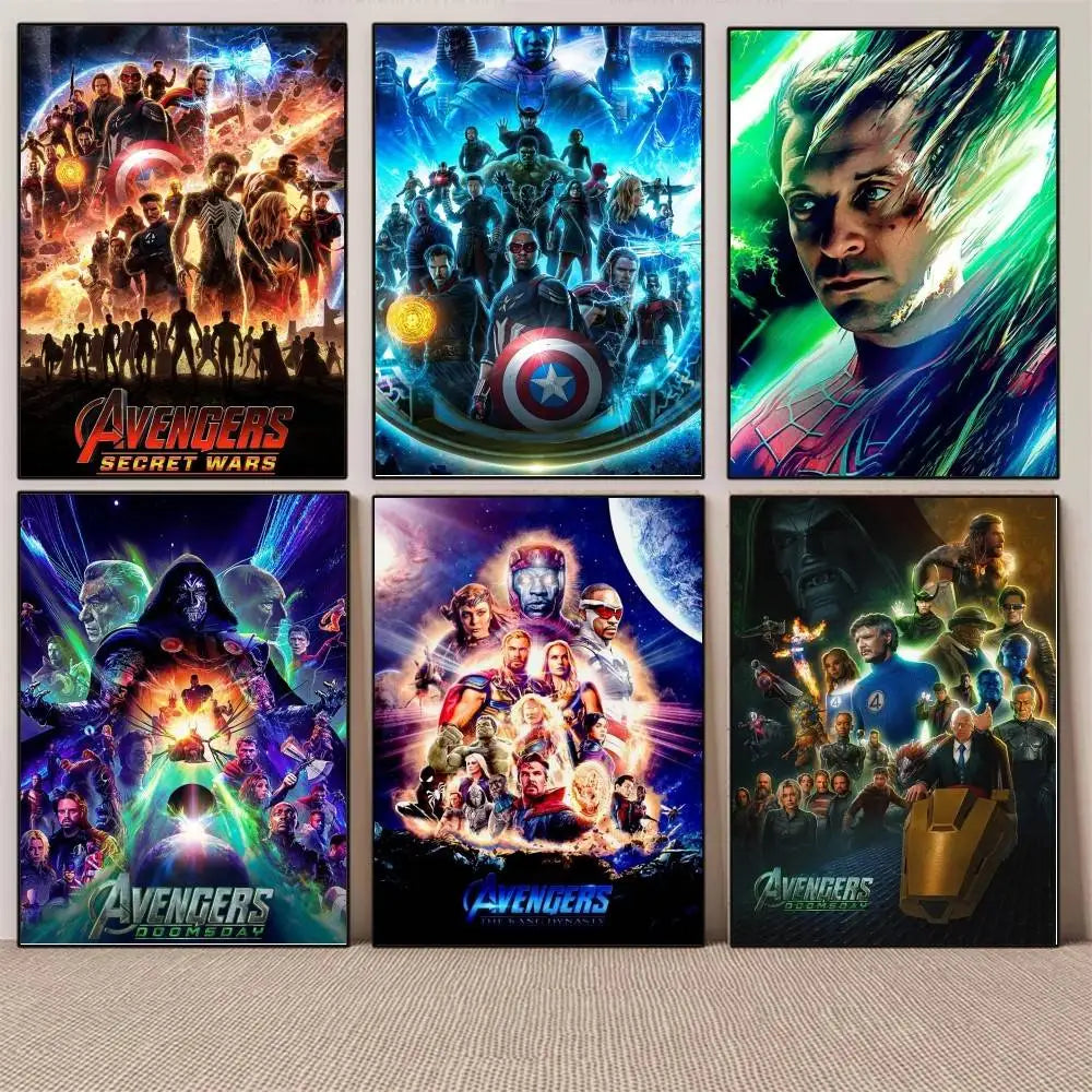 Avengers Secret Wars-poster - Kosmisch Explosieontwerp van het Team