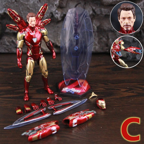 ZD Toys Iron Man MK85 2.0 LED-figuur – Tony Stark-gezicht, variant C