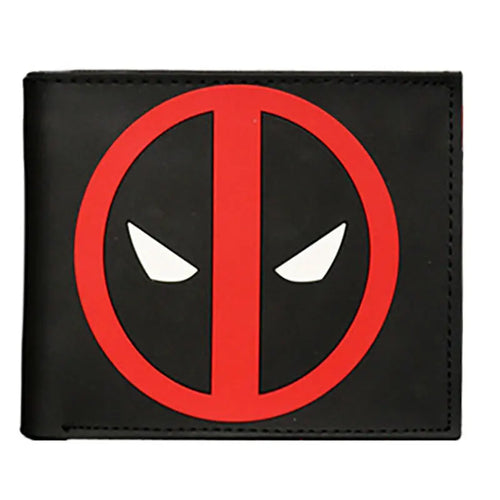 Avengers Deadpool-portemonnee - Rood logo op zwart