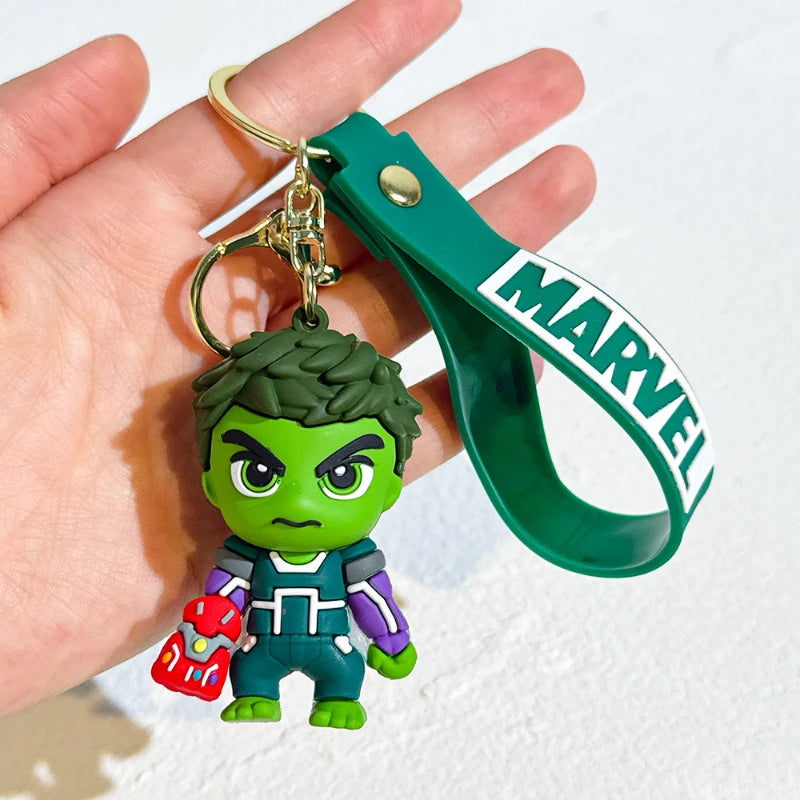 Hulk-sleutelhanger – chibi-figuur met handschoen