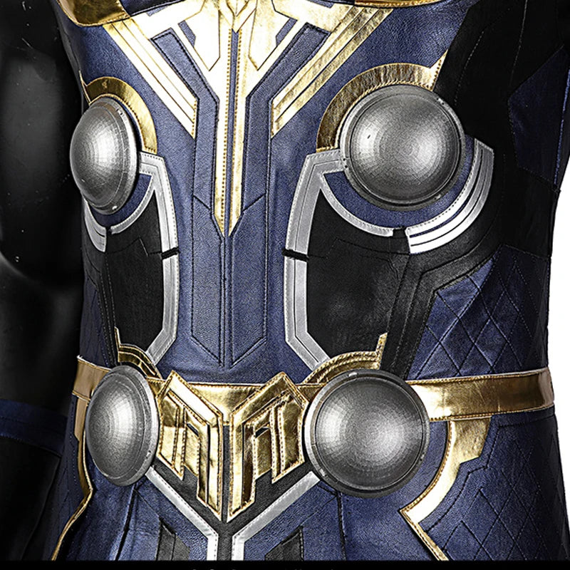 Thor Love and Thunder-cosplaykostuum - Odinson-pak met rode cape en pantser