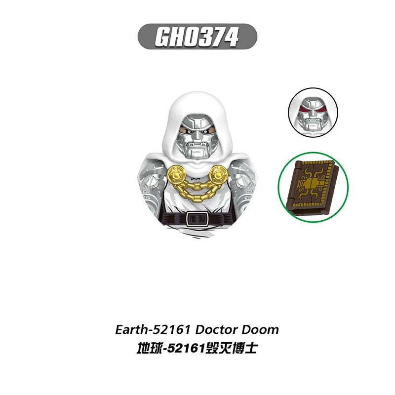 Doctor Doom-figuur - Witte robe van Aarde-52161 met grimoire