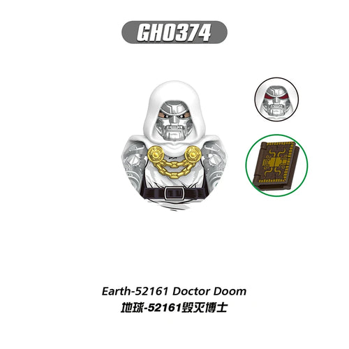 Doctor Doom-figuur - Witte robe van Aarde-52161 met grimoire