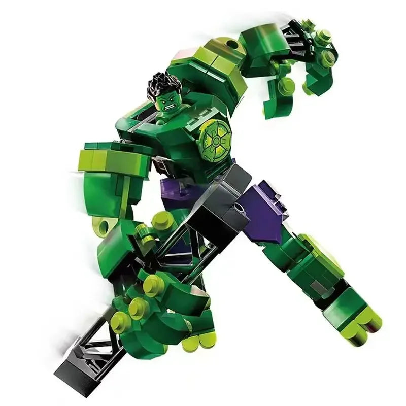 Set de blocs de construction Mecha Avengers - Captain America, Hulk, Wolverine et Thanos