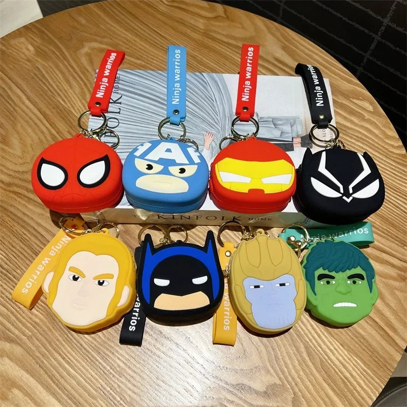 Avengers Black Panther-siliconenportemonnee - Zwart-zilveren masker