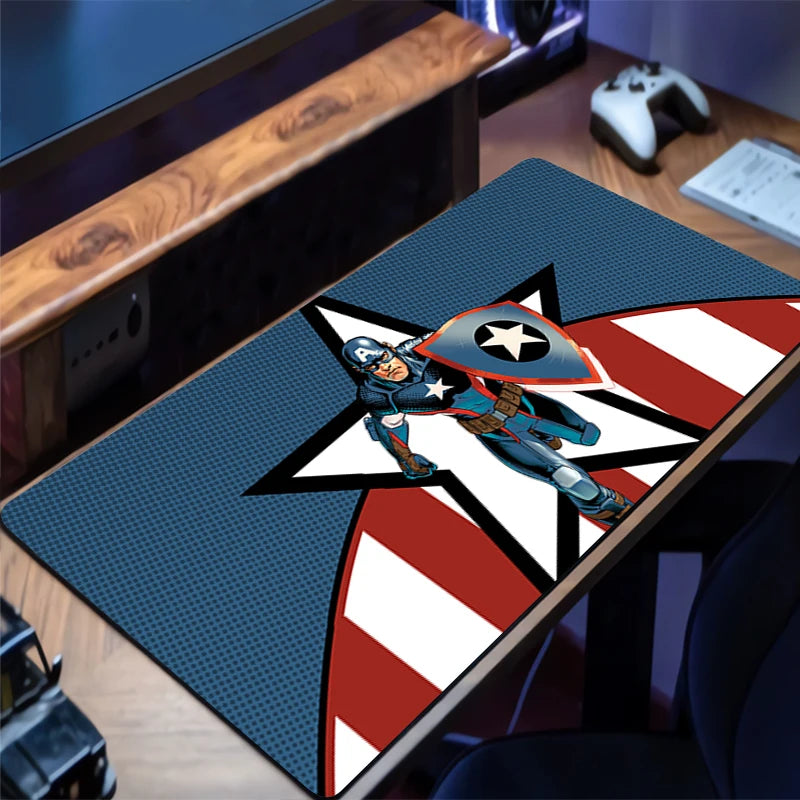 Avengers-muismat - Geometrisch sterontwerp XXL