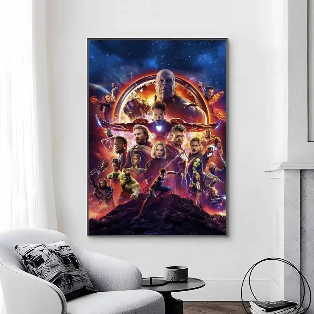 Avengers Infinity War-poster - Ontwerp met Gouden Handschoen van Thanos