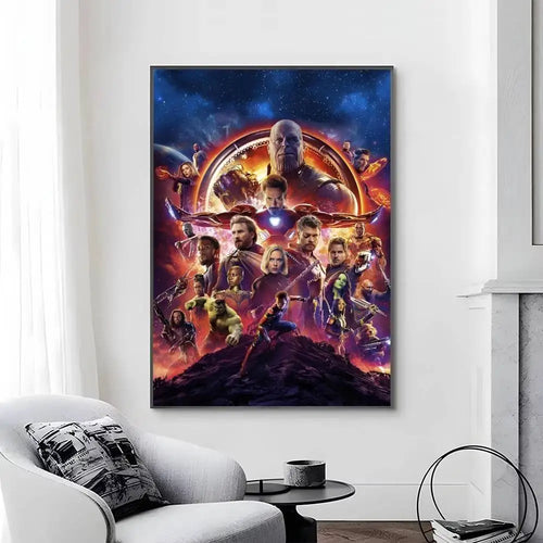 Avengers Infinity War-poster - Ontwerp met Gouden Handschoen van Thanos