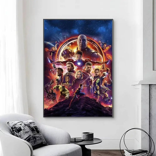 Avengers Infinity War-poster - Ontwerp met Gouden Handschoen van Thanos