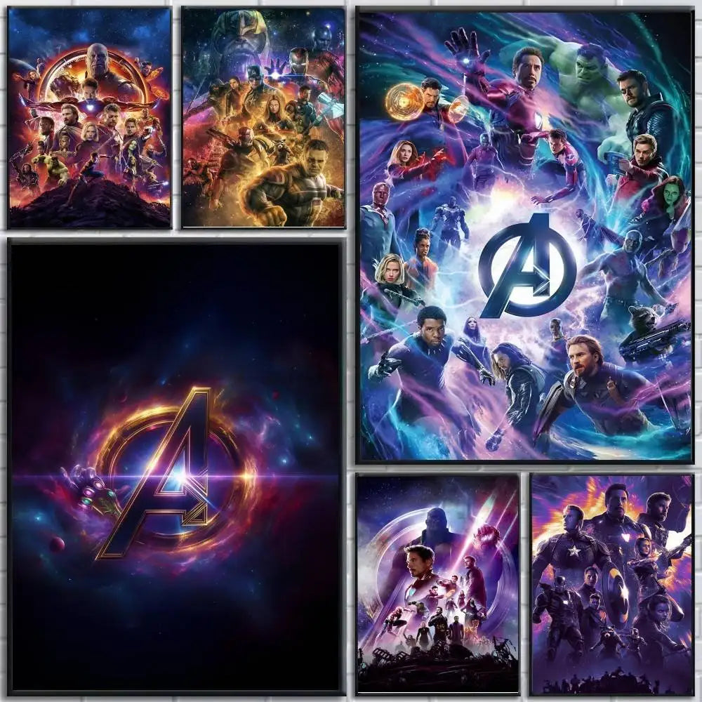 Avengers Infinity War-poster - Teamontwerp met Rood Logo