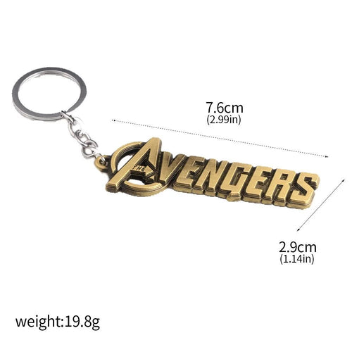 Avengers-sleutelhanger - Brons-gouden tekst