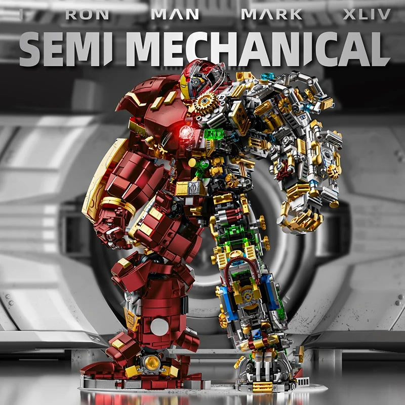 Building Blocks Iron Hero Mecha-set - Extreme editie met transparante snede