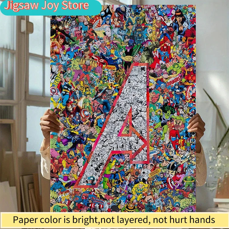 Puzzle Avengers, logo A, collage - 1000 pièces, super-héros