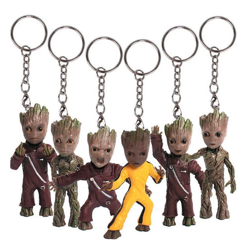 Porte-clés figurine Baby Groot 3D - Collection de costumes variés