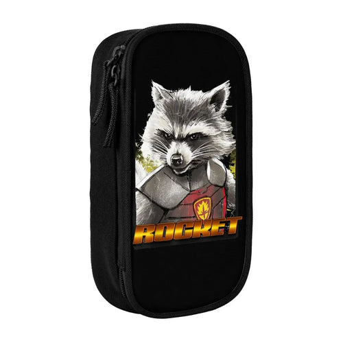 Avengers Rocket Raccoon-etui - Portret met harnas, gouden tekst