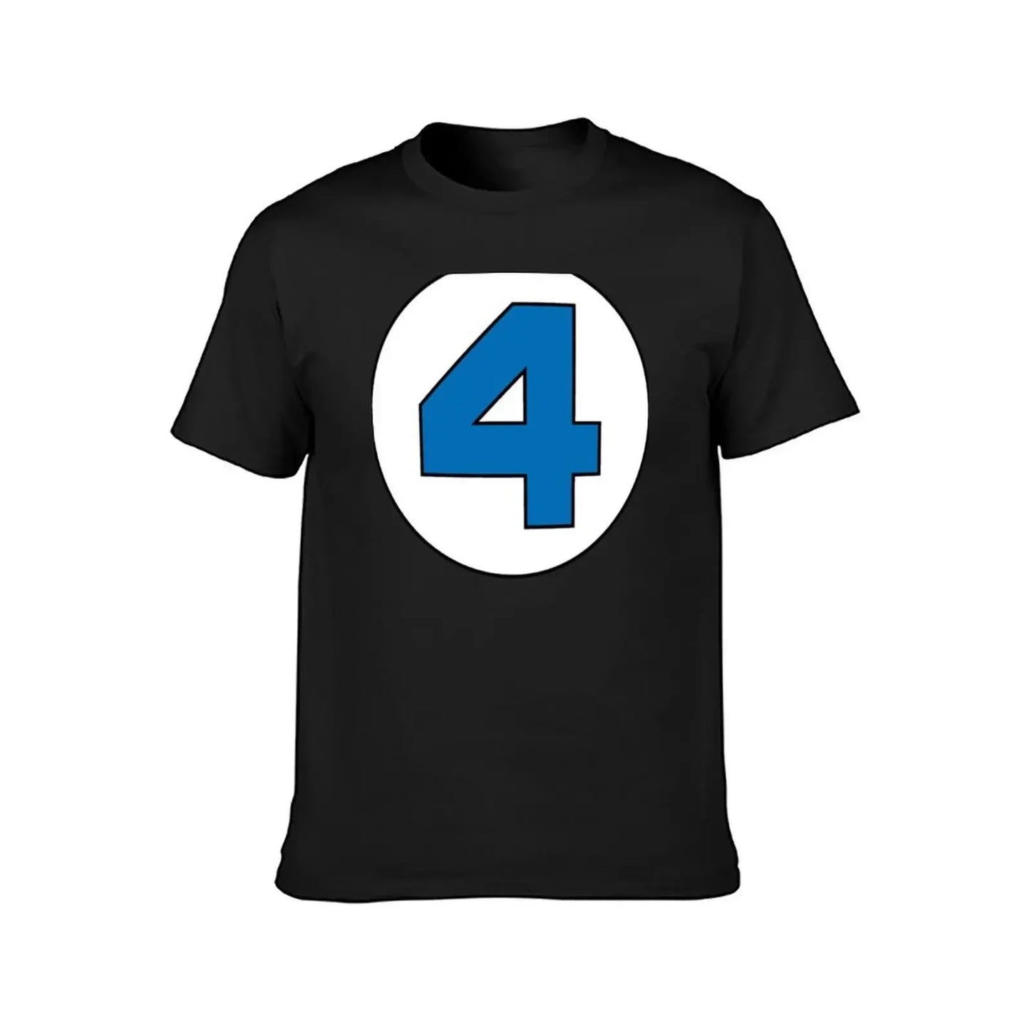 T-shirt The Fantastic 4 - Rond avec logo noir grande taille
