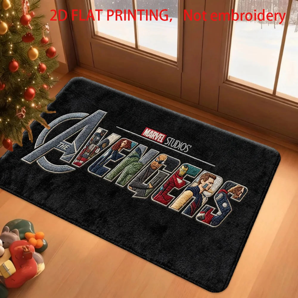 Marvel Avengers-tapijt - Ontwerp met rood-blauw lopend team