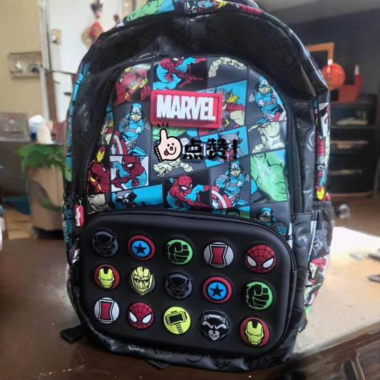 Marvel-rugzak met meerdere helden - afneembare Avengers-badges