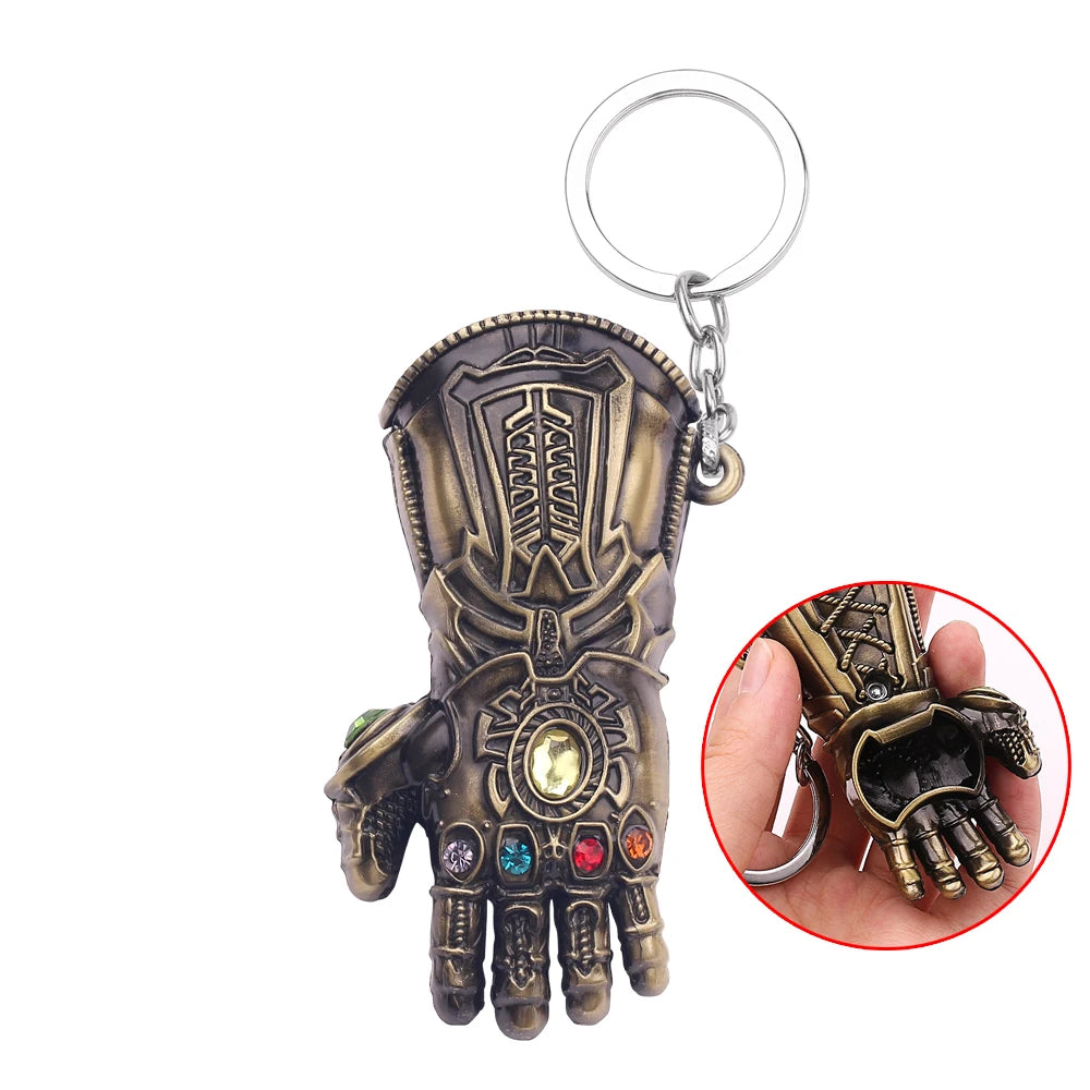 Avengers Thanos-sleutelhanger - Bronzen Infinity Gauntlet