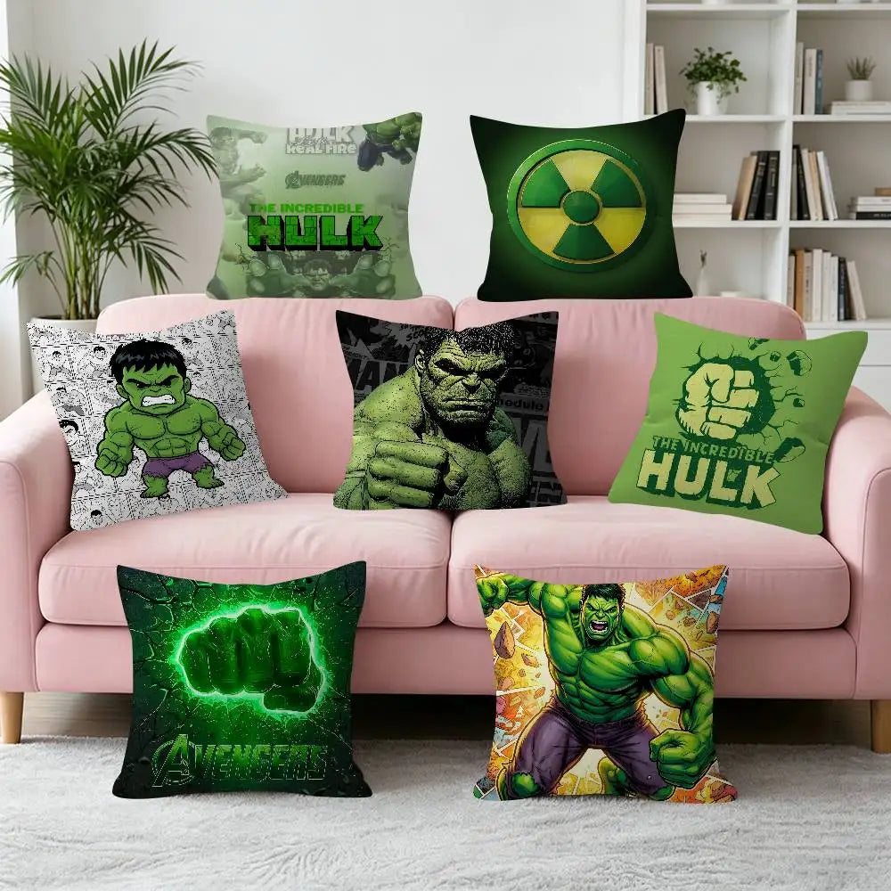 Hulk-kussenhoes - Paars radioactief symbool
