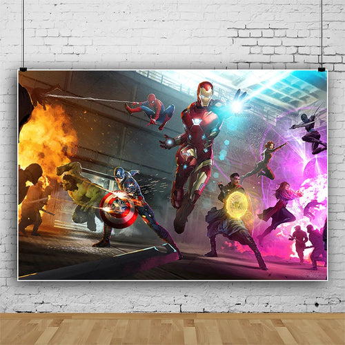 Poster Avengers-portalen - Muurdecoratie