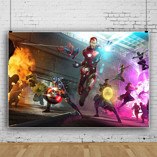 Poster Avengers-portalen - Muurdecoratie