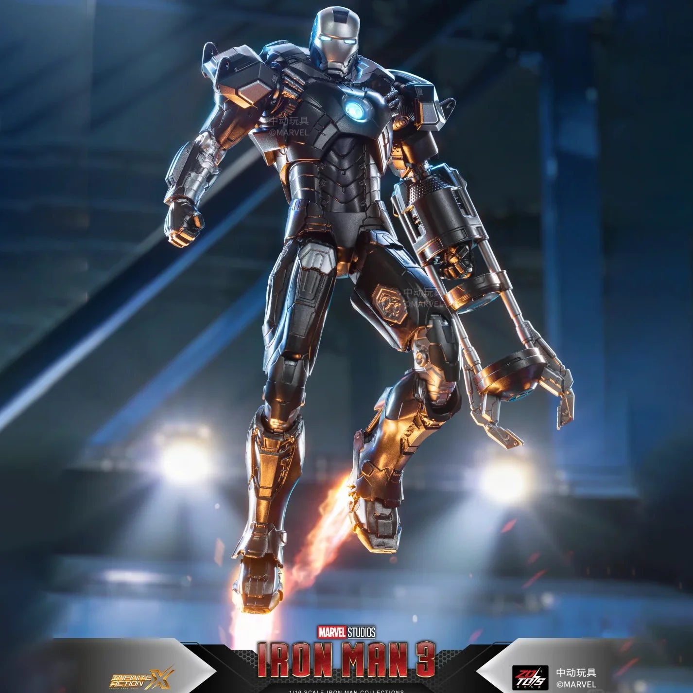 ZD Toys Iron Man MK39 Starboost-figuur - Teal-variant