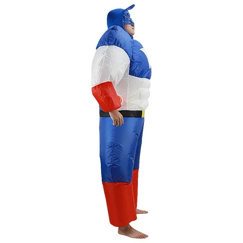 Opblaasbaar Avengers Hulk-kostuum - blauwe broek