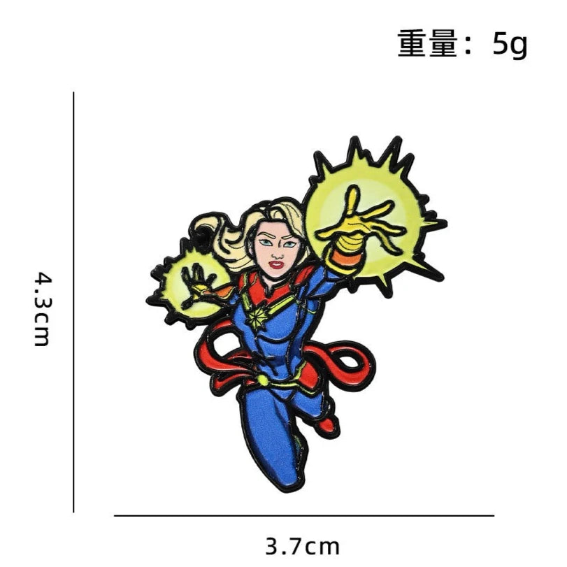 Avengers-emaille badge - Captain Marvel