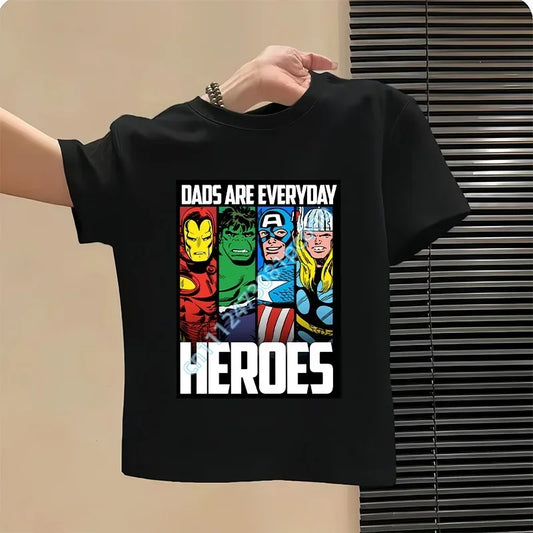 Avengers T-shirt voor kinderen - Heroes-design zwart