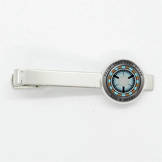 Tony Stark-stropdasklem - grijs-oranje ARC-reactor