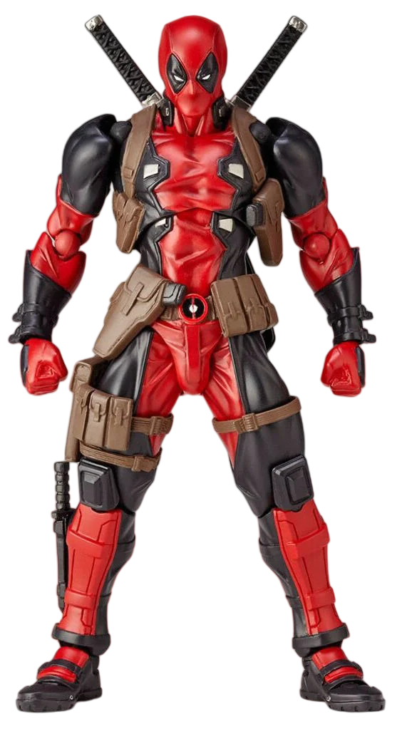 Deadpool-figuurtje - Rode en zwarte outfit