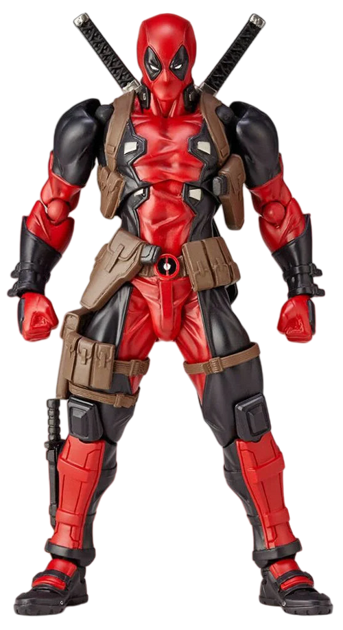 Deadpool-figuurtje - Rode en zwarte outfit
