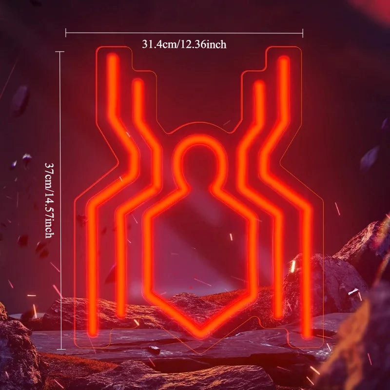 LED-neonlamp Marvel Avengers Captain America - Zijaanzicht van het schild