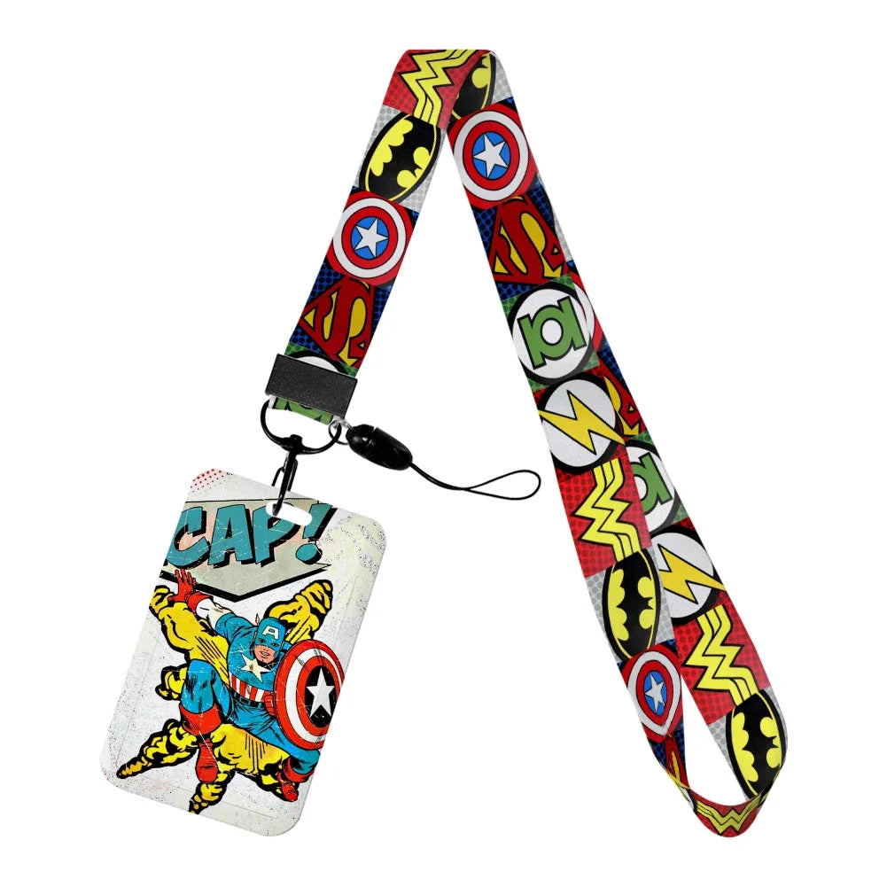 Captain America-badgehouder - popartstrip