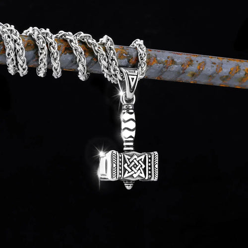 Thor Mjolnir-hangerketting - Vikingstijl, staal