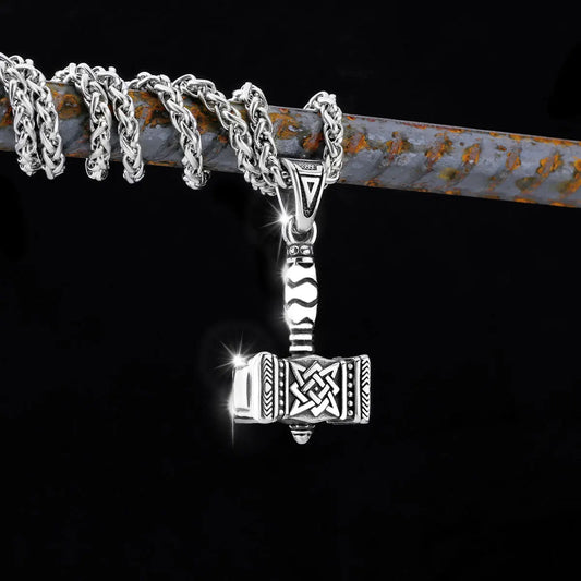 Thor Mjolnir-hangerketting - Vikingstijl, staal
