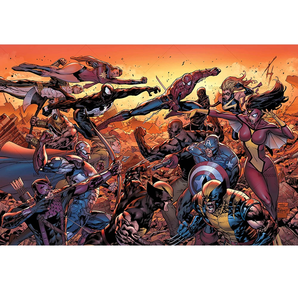 Poster Avengers Wolverine - Stripgevecht