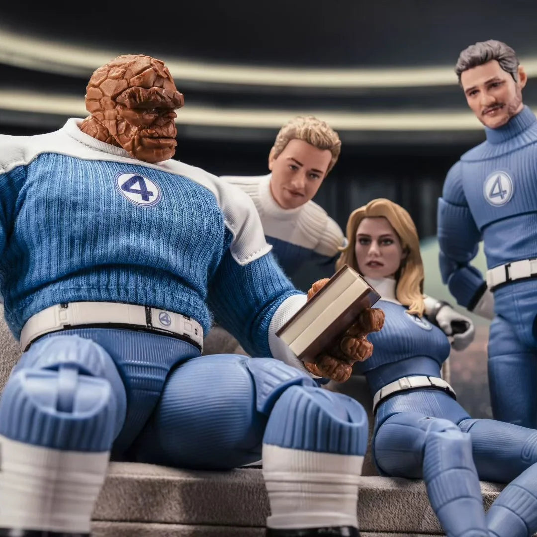 The Thing-figuurtje – blauw-wit uniform van de Fantastic Four