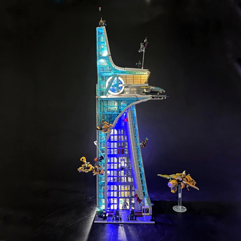 BYB-ledset voor LEGO Avengers-toren 76269 - Decoratieve verlichting met afstandsbediening