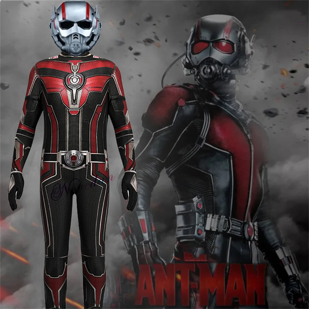 Ant-Man-kostuum - rood-zwart pak met masker