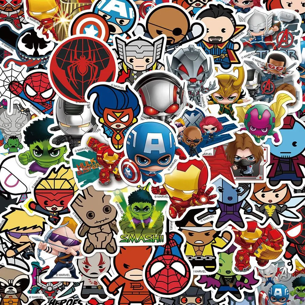 Avengers-stickers - Set van 50 waterbestendige stickers