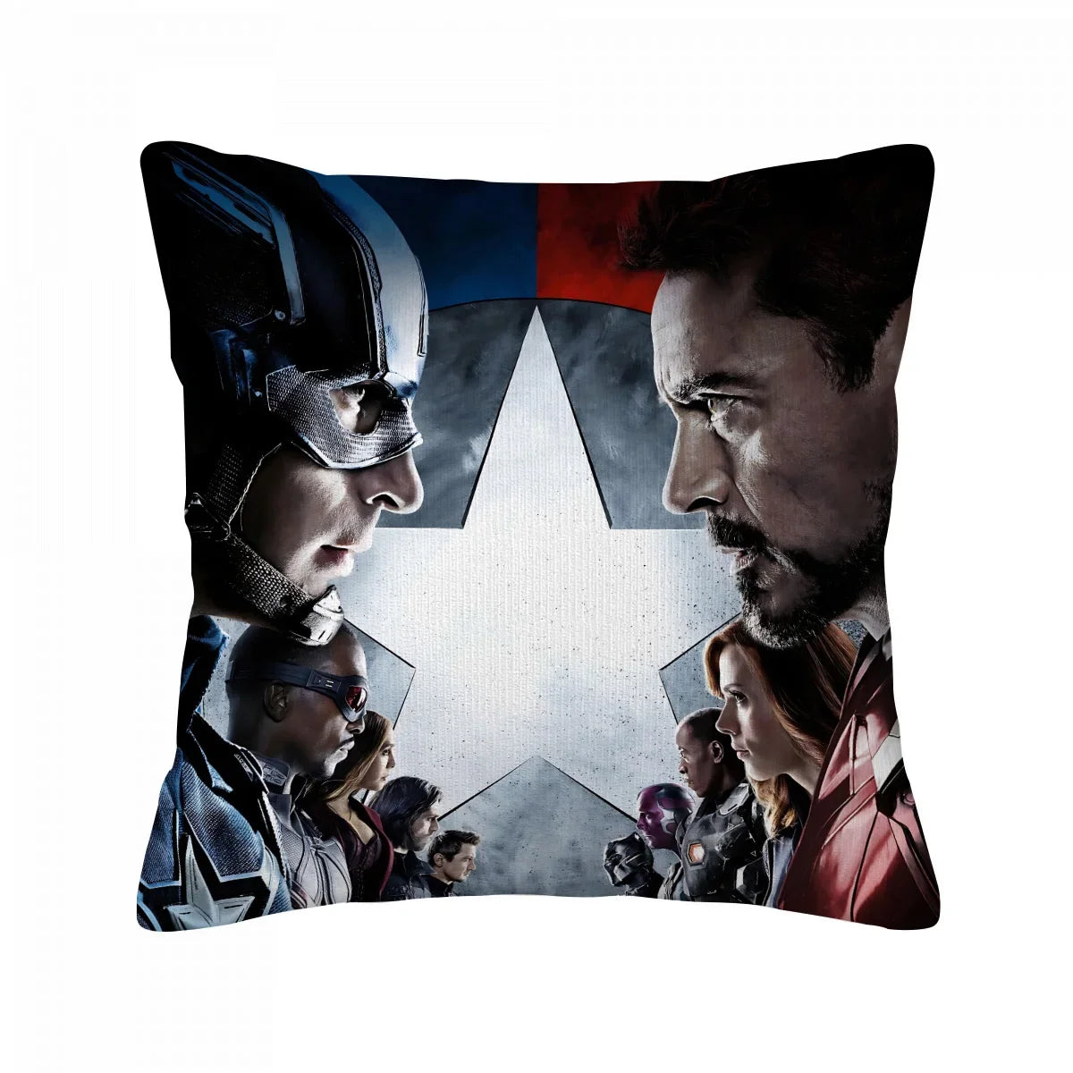 Kussenhoes Avengers-groep - Civil War-poster