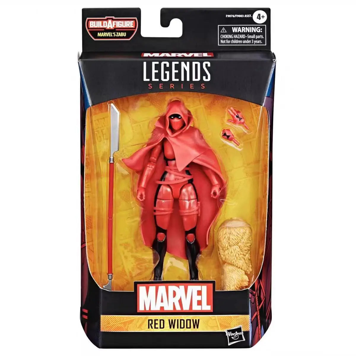 Marvel Legends Red Widow-figuur - Hasbro Build-A-Figure Marvel's Zabu